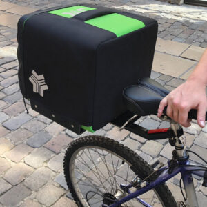 Caisson de livraison ProdelBags Miles Agility pour coursier à vélo. Sac de livraison isotherme 39 litres