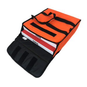 Sac de livraison isotherme orange Prodelbags pour livraison de pizza 43cm.