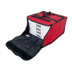 Sac de livraison isotherme rouge Prodelbags pour livraison de pizza 33cm.