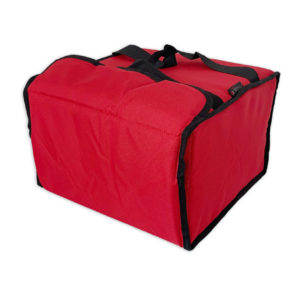 Sac de livraison isotherme rouge Prodelbags pour livraison de pizza 33cm.