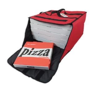 Sac de livraison isotherme noir Prodelbags pour livraison de pizza 50cm.