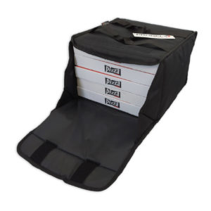 Sac de livraison isotherme noir Prodelbags pour livraison de pizza 33cm.