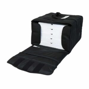Sac de livraison isotherme noir Prodelbags pour livraison de pizza 40 cm.