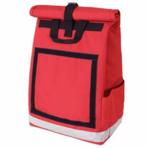 Rolltop backpack - Messenger bag - sac de livraison Sac à dos pour coursier à vélo - rouge