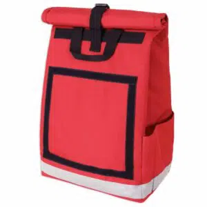 Rolltop backpack - Messenger bag - sac de livraison Sac à dos pour coursier à vélo - rouge