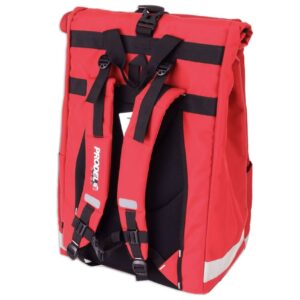 Rolltop backpack - Messenger bag - sac de livraison Sac à dos pour coursier à vélo - rouge