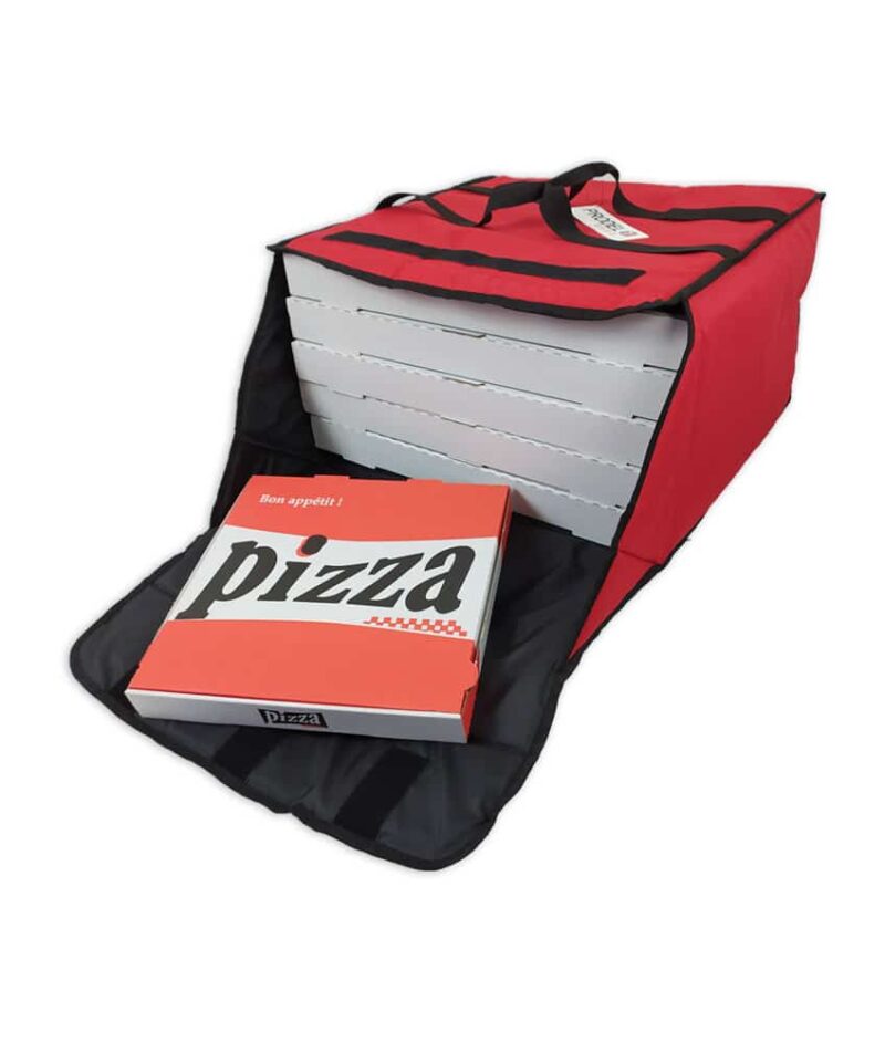 Sac de livraison isotherme noir Prodelbags pour livraison de pizza 50cm.