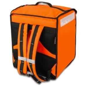 PRODELBags UB 24 orange. Sac à dos de livraison pour coursier à vélo, sac à dos Uber Eats, Deliveroo ou Glovo