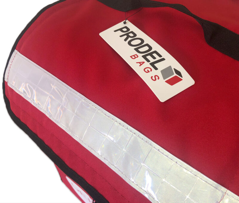 PRODELBags UBB 33 rouge. Sac à dos de livraison pour coursier à vélo, sac à dos Uber Eats, Deliveroo ou Glovo