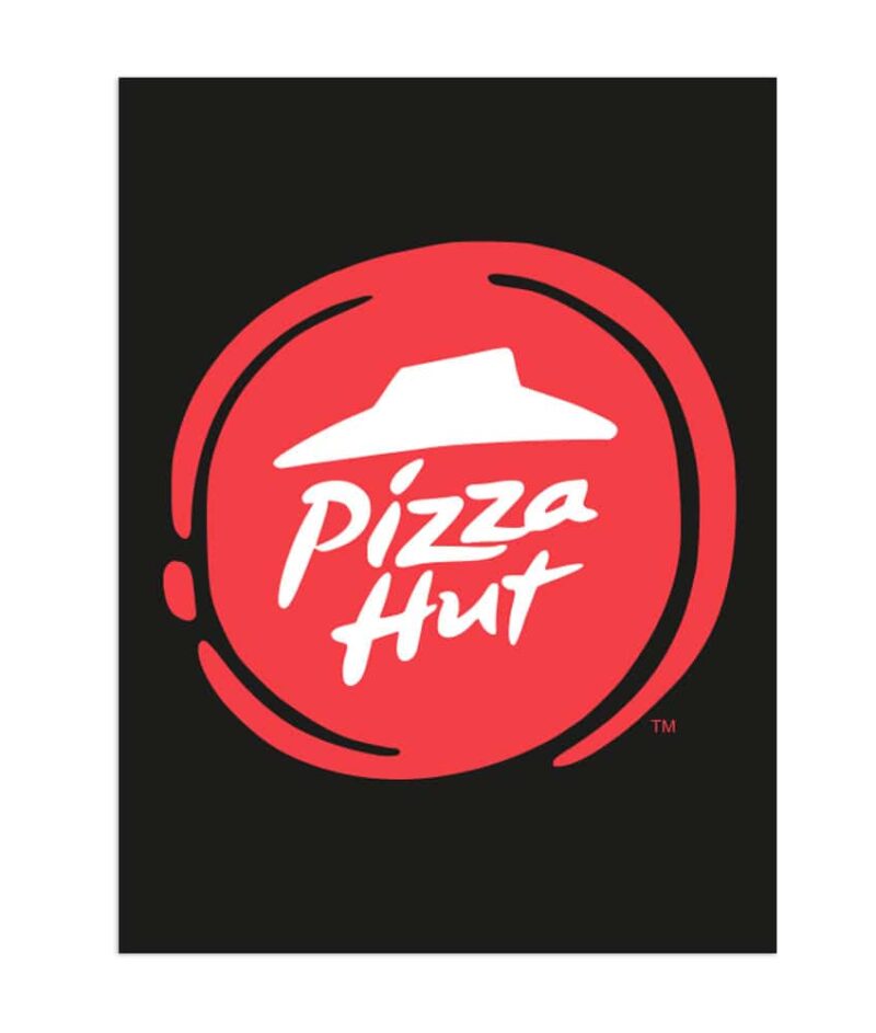 Impression numérique sure PVC. Logo Pizza Hut. Sac Pizza Hut