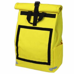 Rolltop backpack - Messenger bag - sac de livraison Sac à dos pour coursier à vélo - jaune