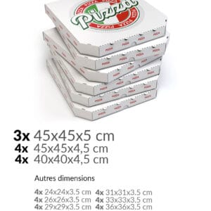 Sac de livraison isotherme Prodelbags pour livraison de pizza 3 pizzas 45 cm.